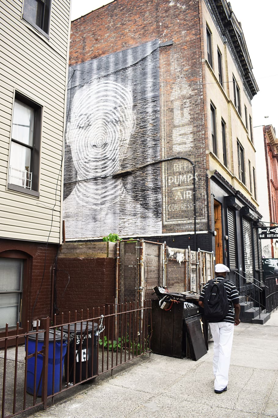 brooklyn, new york, wall street art in a public place, street life, HD wallpaper