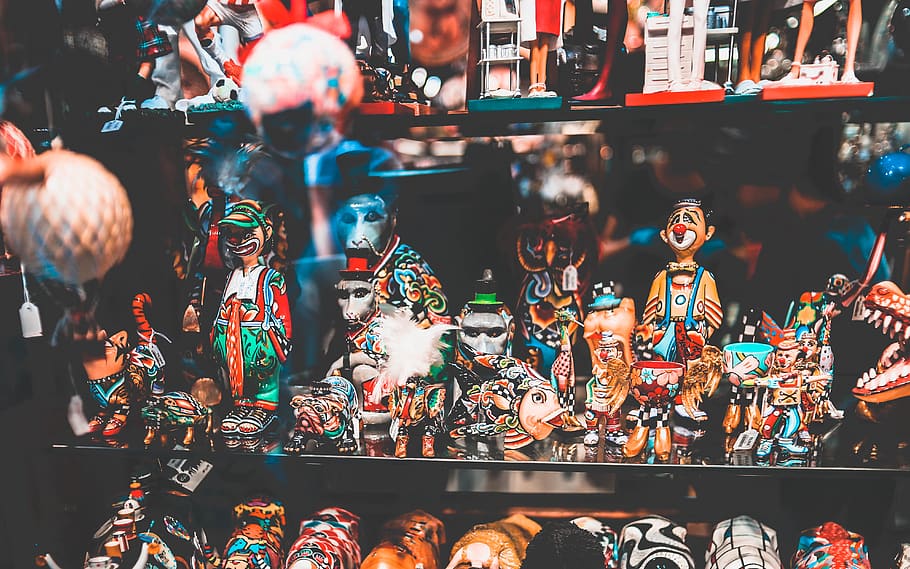 assorted figurine collection, for sale, retail, art and craft HD wallpaper