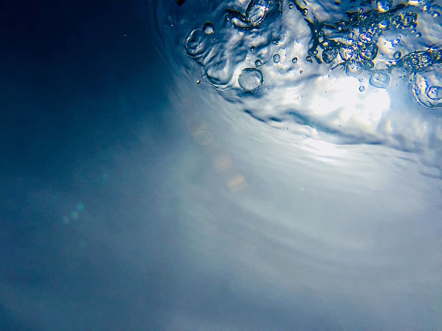water, bubbles, ripple, blue, nature, rippled, no people, backgrounds HD wallpaper