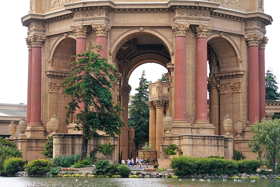 building, architecture, human, person, outdoors, arched, pillar HD wallpaper