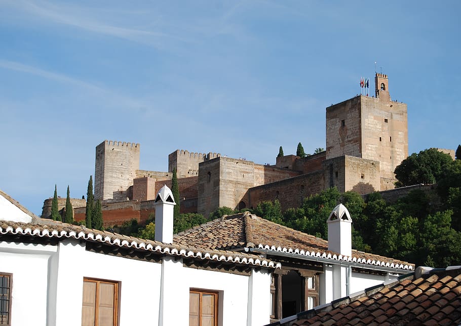 contrasts, window, albaycin, granada, architecture, built structure HD wallpaper