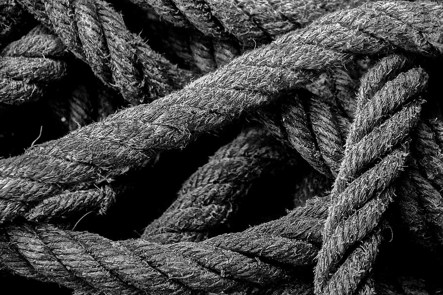 black rope, strength, full frame, close-up, textured, no people, HD wallpaper