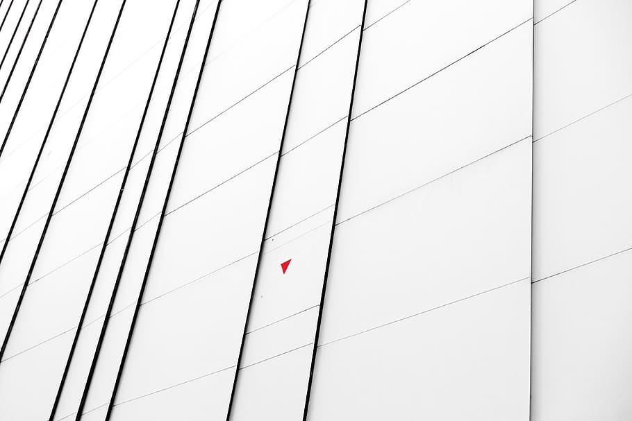 Low-angle Curtain Wall High-rise Building, architectural design HD wallpaper