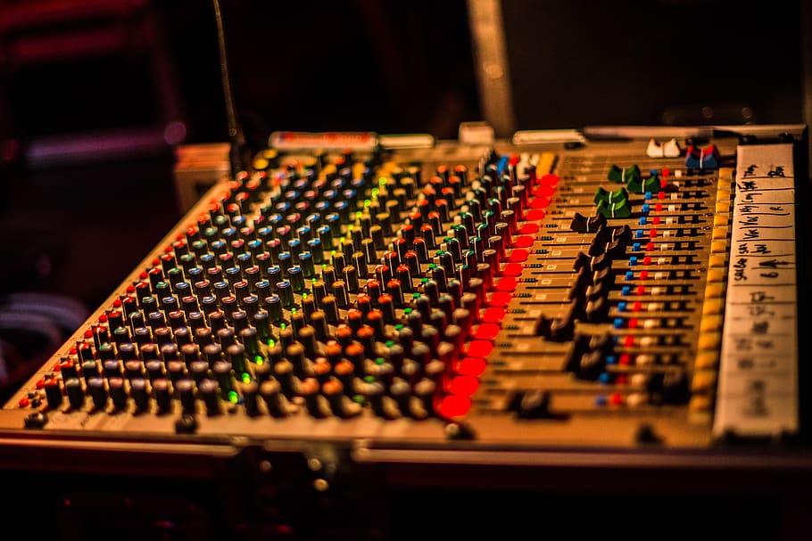 panel, equalizer, digital, play, mixing, mixer, music, sound HD wallpaper