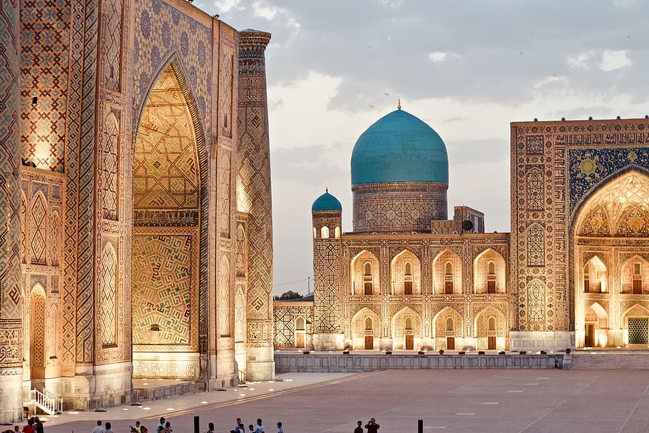samarqand, uzbekistan, registan ensemble, ruins, architecture, HD wallpaper