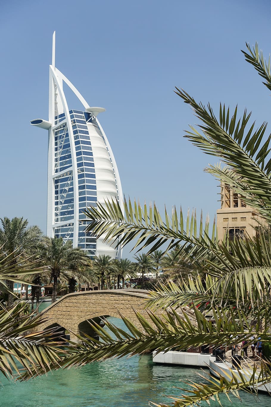dubai, united arab emirates, burj al arab jumeirah, palm, souk, HD wallpaper