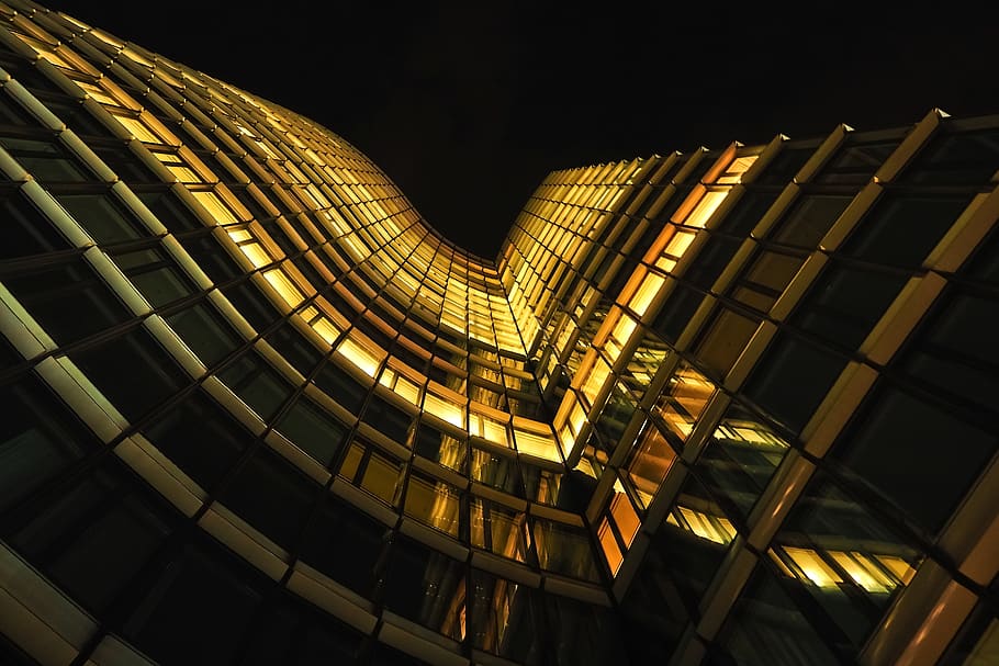 architecture, city, skyscraper, building, modern, glass, office HD wallpaper
