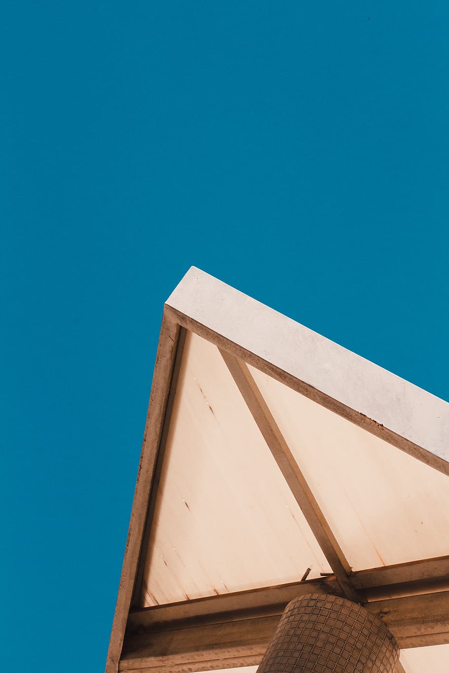brown wooden structure, triangle, outdoors, tent, nature, plywood HD wallpaper