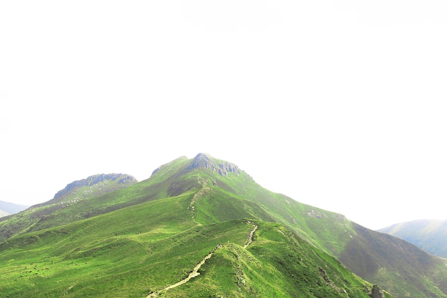 green grass covered mountain, scenics - nature, beauty in nature HD wallpaper