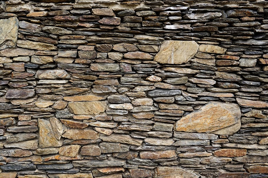stone, wall, old, rough, pattern, brick, stonewall, rock, granite, HD wallpaper