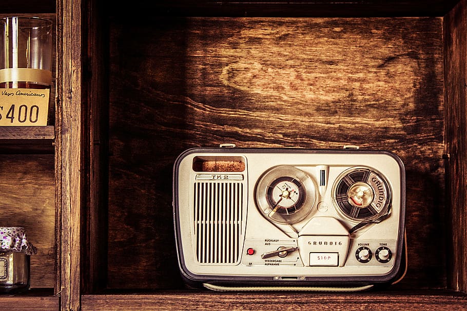 argentina, uribelarrea, radio, old, tape, wood, recorder, grundig, HD wallpaper