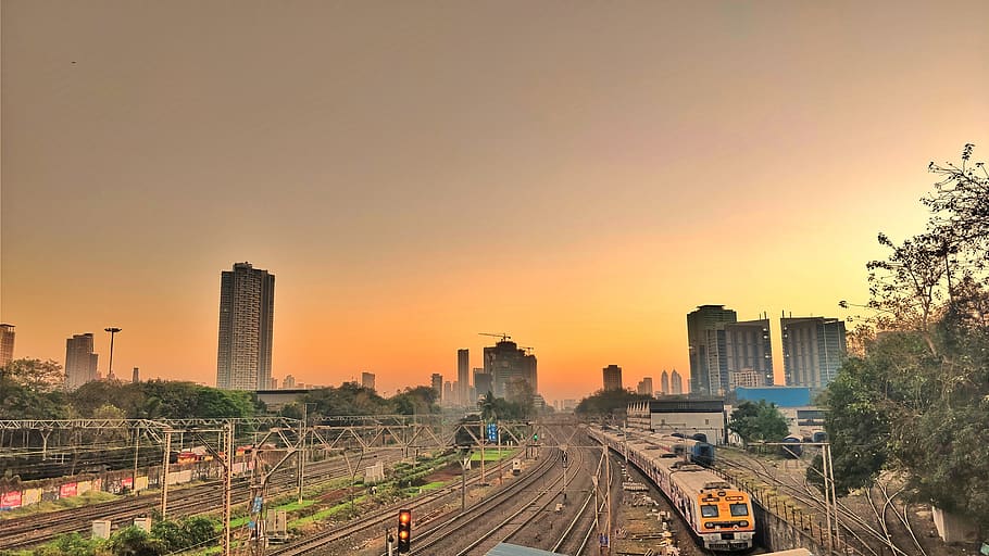 mumbai, india, lower parel, mobilephotography, trains, oneplus, HD wallpaper