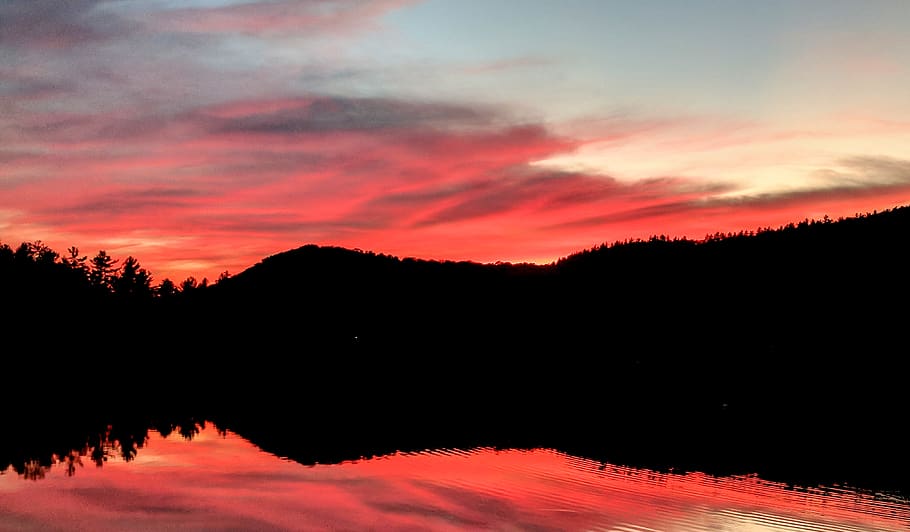 canada, quebec, lake, sunset, sky, scenics - nature, beauty in nature HD wallpaper