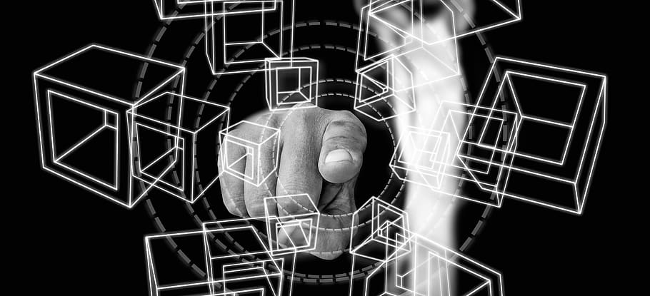 block chain, data, record, hand holding, blocks, cryptographically HD wallpaper