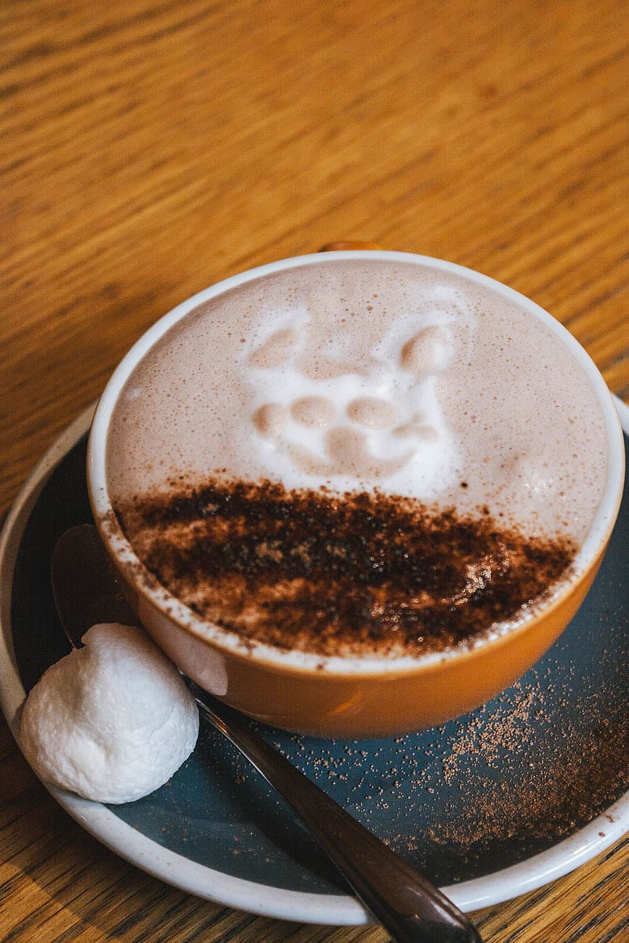 Close-Up of Cappuccino, beverage, caffeine, coffee, coffee cup HD wallpaper