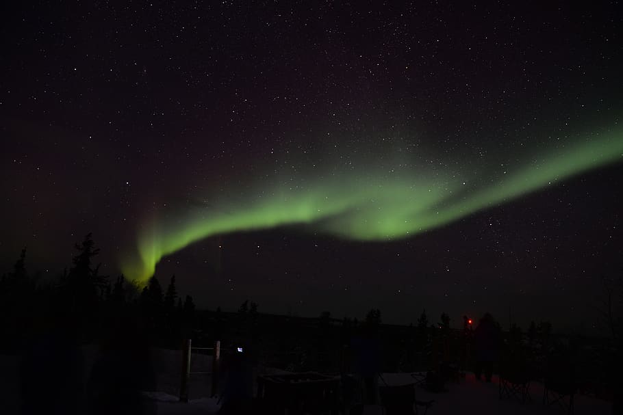 canada, yellowknife, night, star - space, sky, beauty in nature HD wallpaper