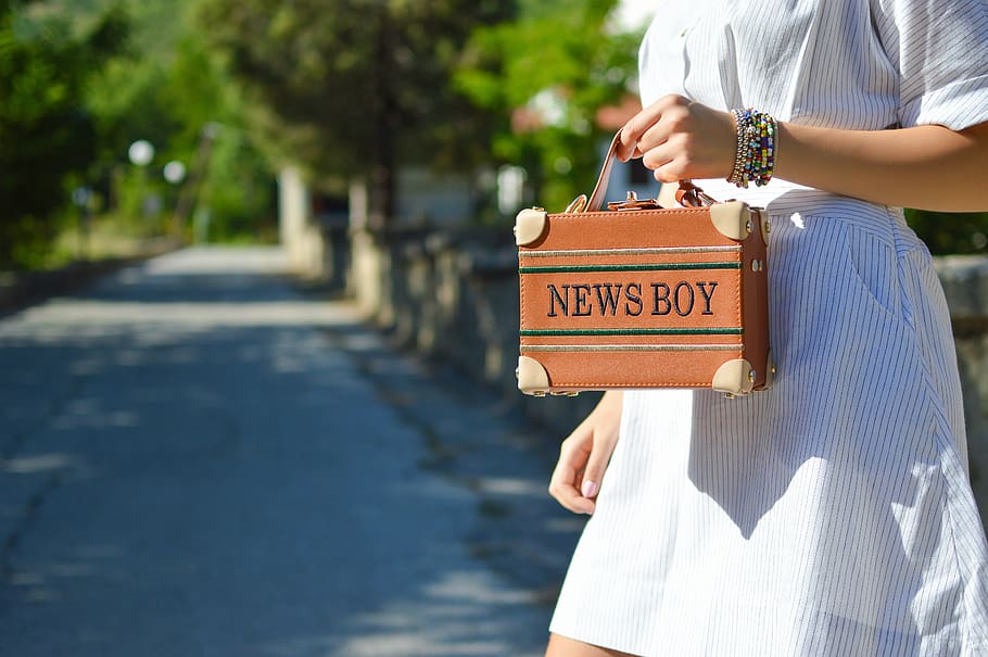 greece, florina, summer, news, news boy, fashion, handbag, girl, HD wallpaper
