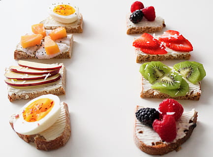 Photo of Bread With Fruits, apples, berries, blackberries, breads HD wallpaper