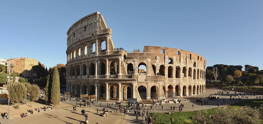 italy, rome, colosseum, roman, history, architecture, built structure, HD wallpaper