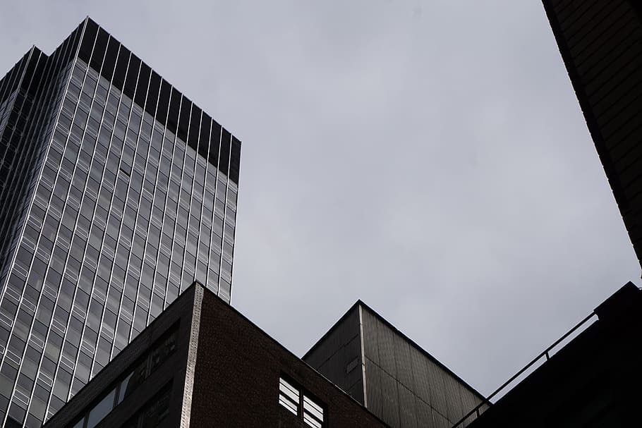 high rise buildings, office building, town, city, urban, architecture HD wallpaper