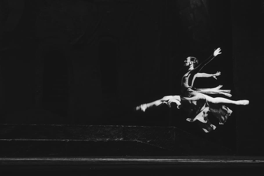 performance, full length, dancing, skill, mid-air, jumping HD wallpaper