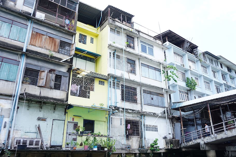 thailand, phuket, asia, poverty, slums, building exterior, built structure, HD wallpaper