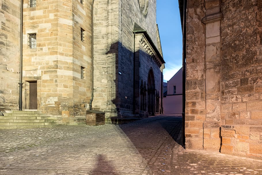 Bamberg at night, alte, architecture, background, bavaria, building