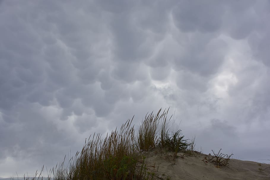 clouds, beach, sky, sea, ocean, costa, landscape, summer, holiday HD wallpaper