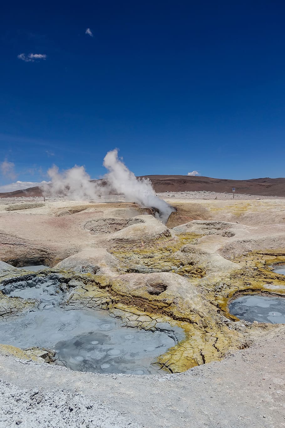 geyser, Wyoming, water, eruption, nature, outdoors, basin, steam HD wallpaper