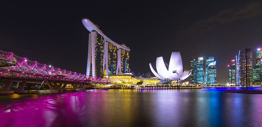 HD wallpaper: singapore, marina bay, travel, city, city at night, city  light | Wallpaper Flare