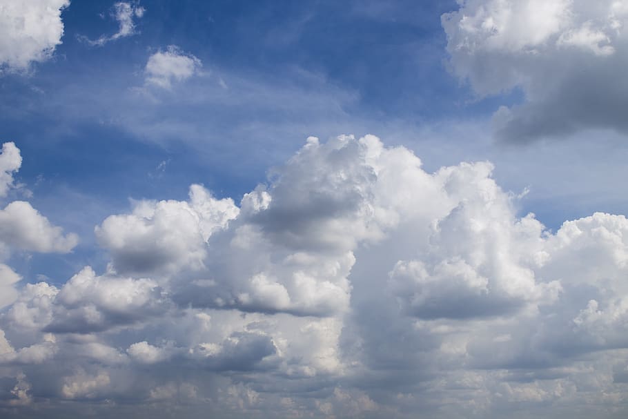 sky, clouds, nature, weather, smoke, cloudscape, partly cloudy HD wallpaper
