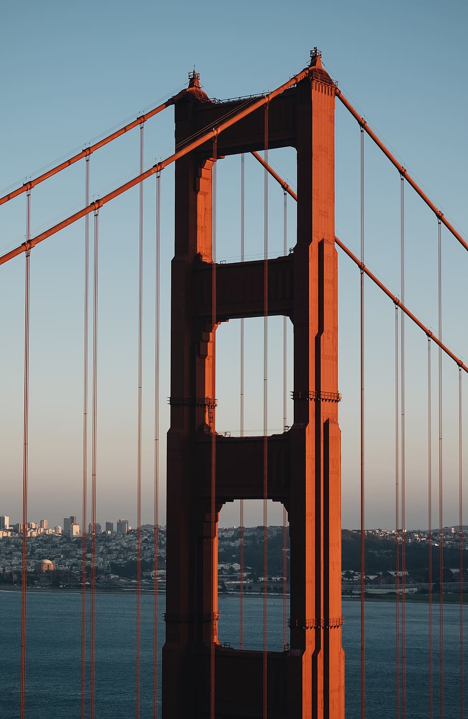 Golden Gate Bridge, built structure, architecture, sky, water HD wallpaper