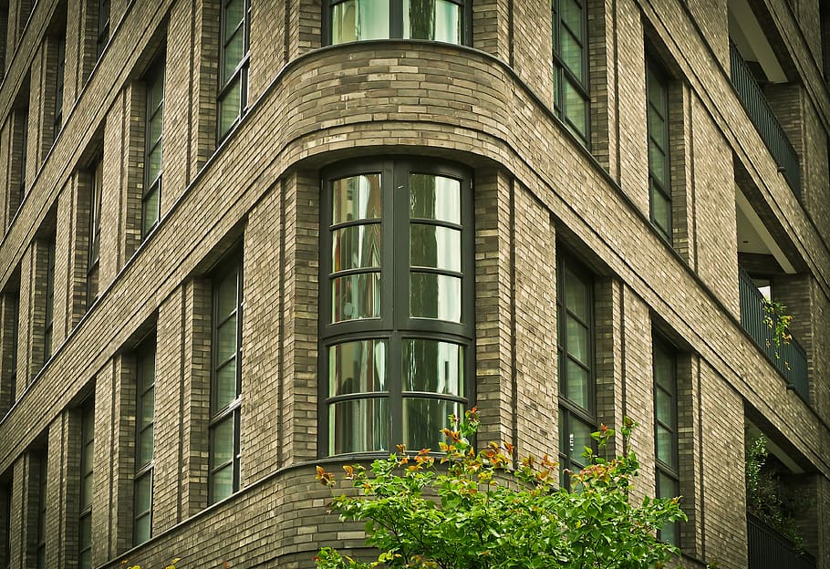 Black Wooden Frame Glass Window Building, apartment, architecture HD wallpaper