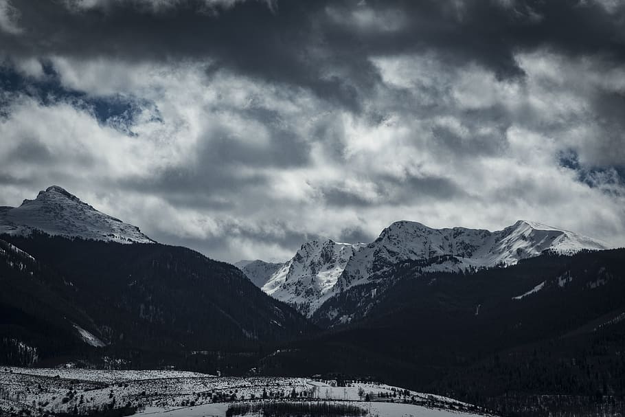 mountain, highland, cloud, sky, summit, ridge, landscape, nature HD wallpaper