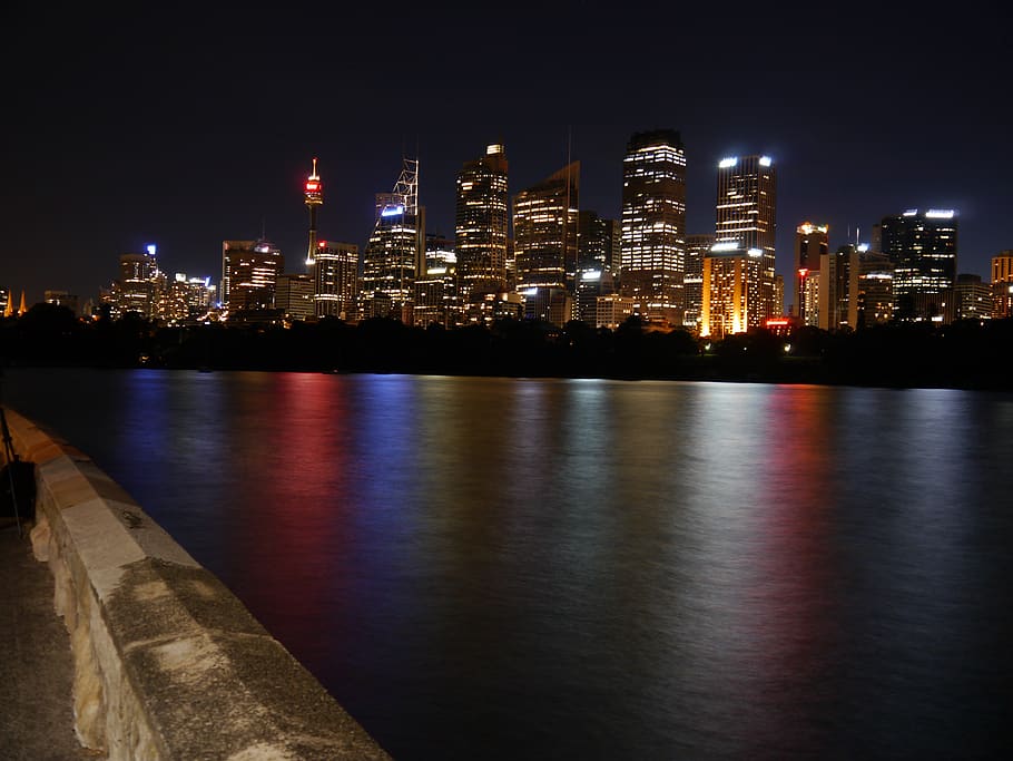 building, water, waterfront, metropolis, city, town, urban HD wallpaper