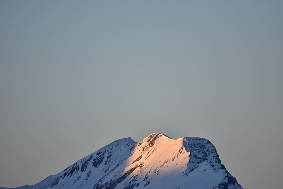 snow covered mountain, winter, cold temperature, scenics - nature HD wallpaper