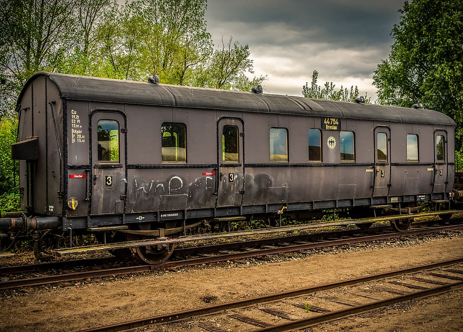 reichsbahn, dare, wagon, train, transport, traffic, old, rustic HD wallpaper