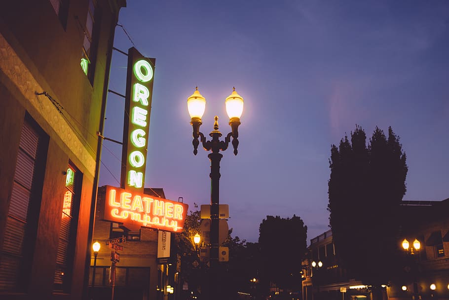 illuminated, night, architecture, street, building exterior HD wallpaper