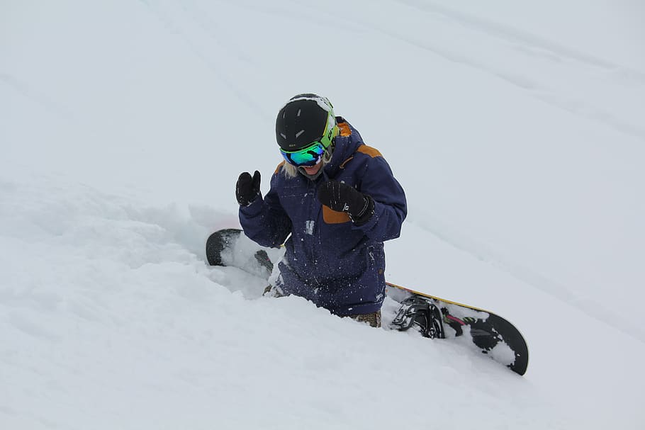ski, snowboard, winter, mountains, nature, cold, sport, snowy HD wallpaper