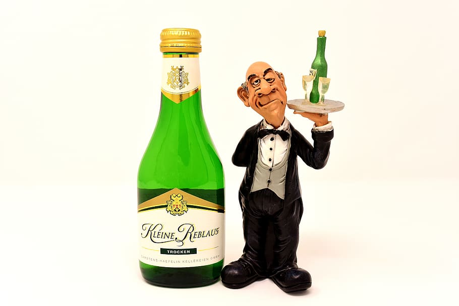 waiter, wine, serve, control, drink, upper, butler, restaurant HD wallpaper
