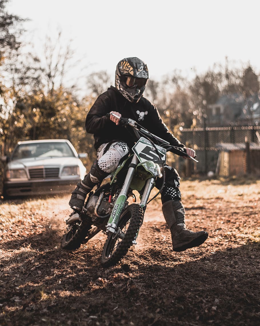 man on motorcycle, helmet, clothing, apparel, transportation HD wallpaper