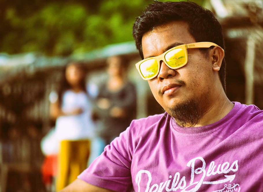 shades, man, beach, beard, cool, glasses, headshot, portrait HD wallpaper