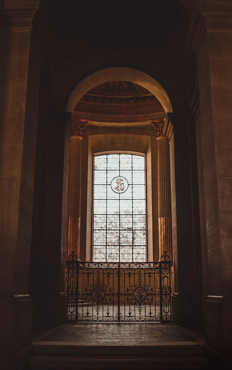 glass windowpane with gate, wallpaper, city, france, paris, architecture HD wallpaper