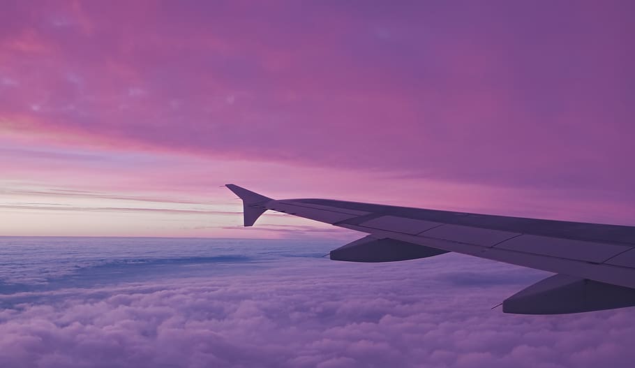 biplane and clouds, sky, cloud - sky, aircraft wing, airplane HD wallpaper