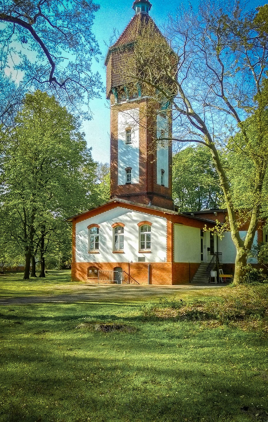 germany, hanover, view, park, landscape, building, wallpaper HD wallpaper