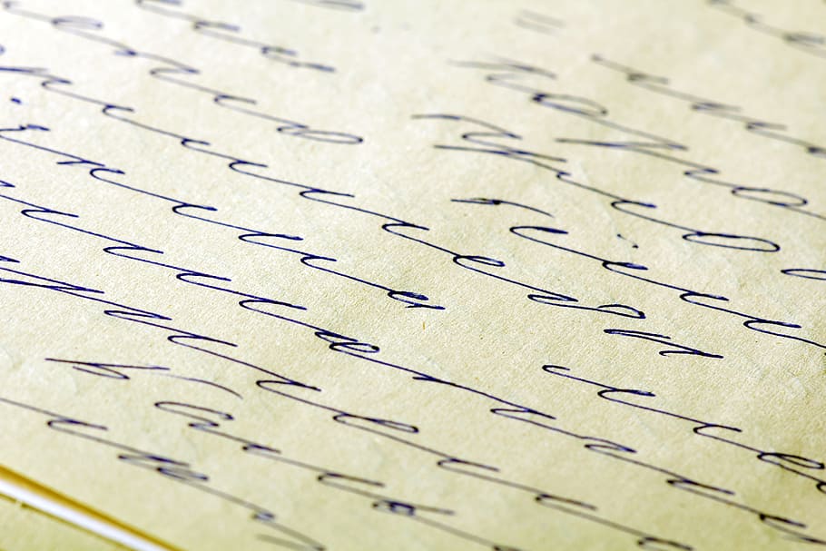 text, handwritten, letter, paper, seamless, pattern, unreadable HD wallpaper
