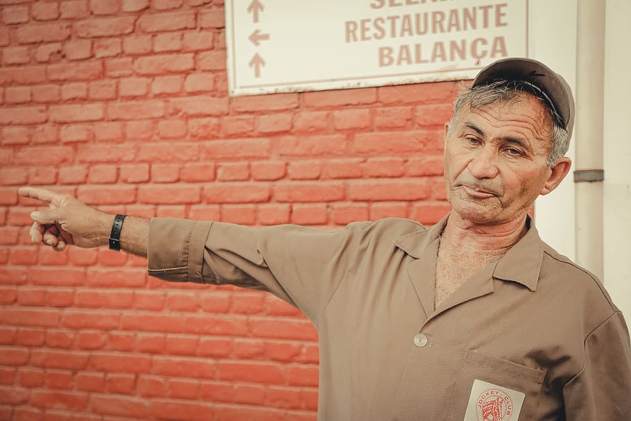 man pointing at his right, human, person, finger, clothing, apparel HD wallpaper