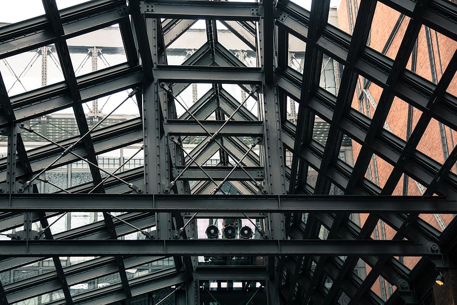 beams, pattern, brick, steel, remember, built structure, architecture HD wallpaper