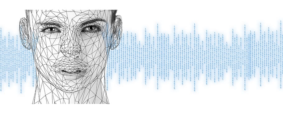 integration, face, binary, code, digitization, human, technology HD wallpaper