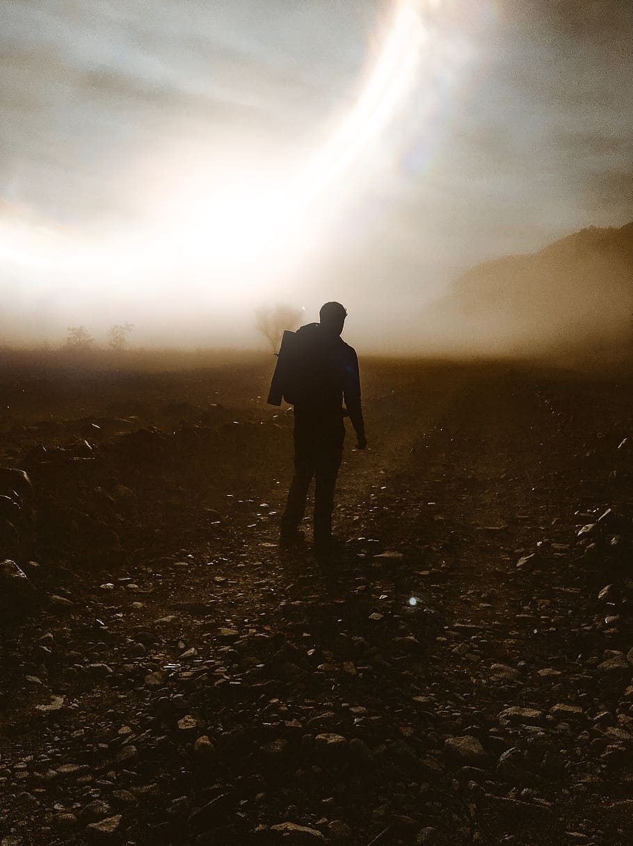 argentina, león, one person, real people, rear view, sky, standing HD wallpaper